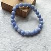 Hot Selling Natural Stone Blue Patterned Agate Bracelet, High-end Luxury, Niche Design, Women's Bracelet