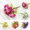 21 Head Artificial Flower Bouquet Featuring High Realistic Appearance And Smooth Material For Home Decor