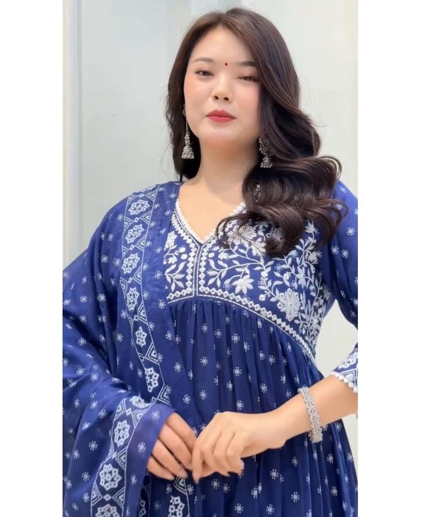 Women's Bollywood Party Wear Designer Salwar Kameez Set Indian Women Top Tunic Kurti Set Dress