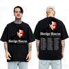 ONE ASSASSINATION UNDER GOD TOUR 2025 Camiseta Marilyn Manson Impresión Camisetas Algodón Verano Masculino Unisex Streetwear Ropa para Hombres