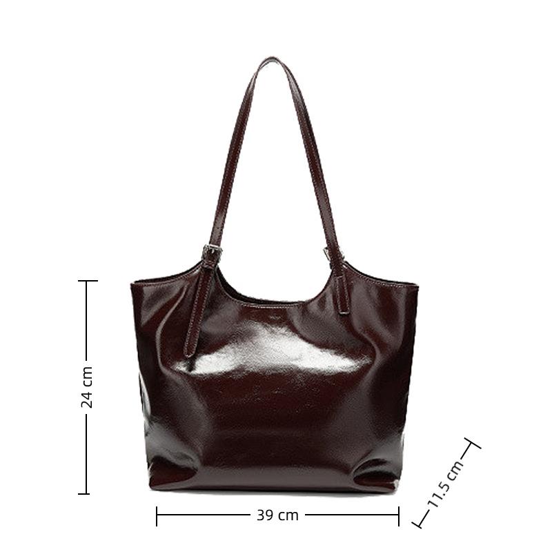 Women Tote Bag Luxury Shoulder Bag Girl School Class Underarm Bags Ladies Bucket Commuter Bag Pu Leather Backpack
