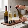 8pcs Vacuum Seal Silicone Wine Stoppers Black Freshness Preservation Stoppers  Bottle Sealing