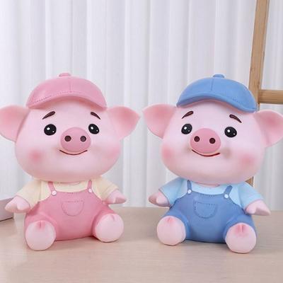 Fashion Large Capacity Pig Savings Can Anti-fall Cute Animal Piggy Bank Cartoon Cartoon Piggy Bank Desktop