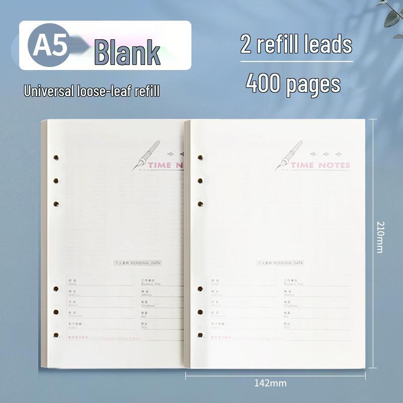 

Removable Hard Shell Loose-Leaf Notebook for Business and Students