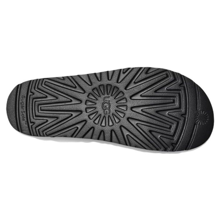 UGG Fabric Velcro Comfortable Fashion Sandals Women Sandals Black 1141493-BLK