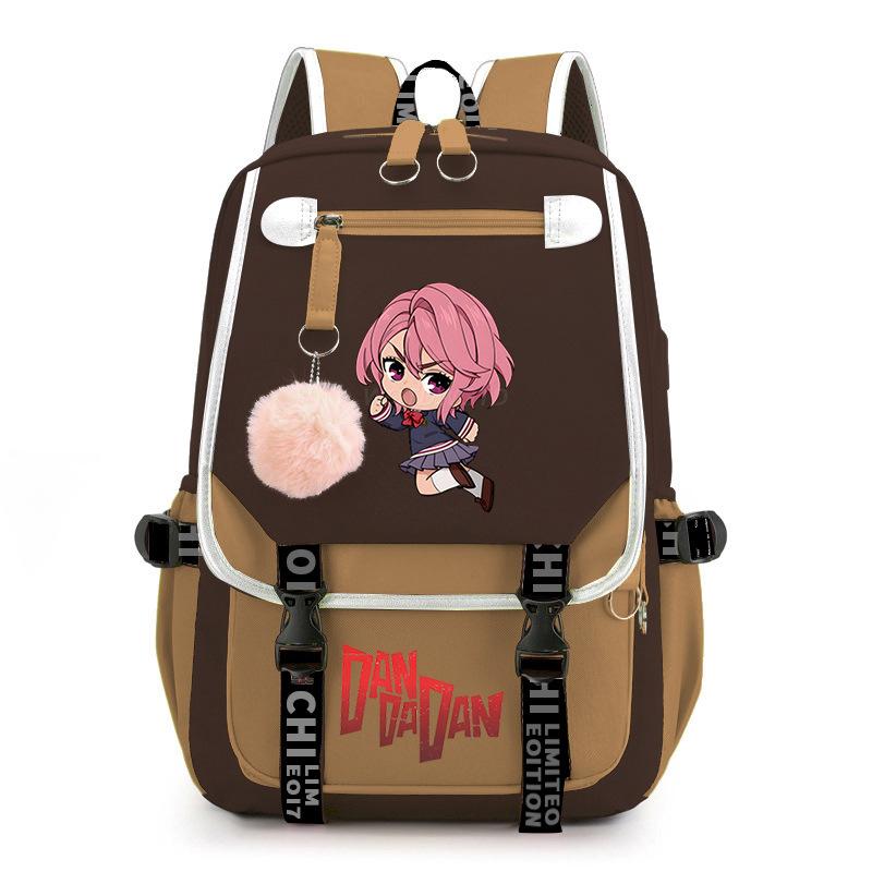 Bold Party Dandadan Surrounding Anime School Bag Fashion Male Female Versatile Elementary and Secondary School Student Lightweight Backpack