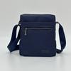 Men's business commuter nylon cloth small bag, water-resistant and wear-resistant shoulder bag, leisure business trip vertical messenger bag