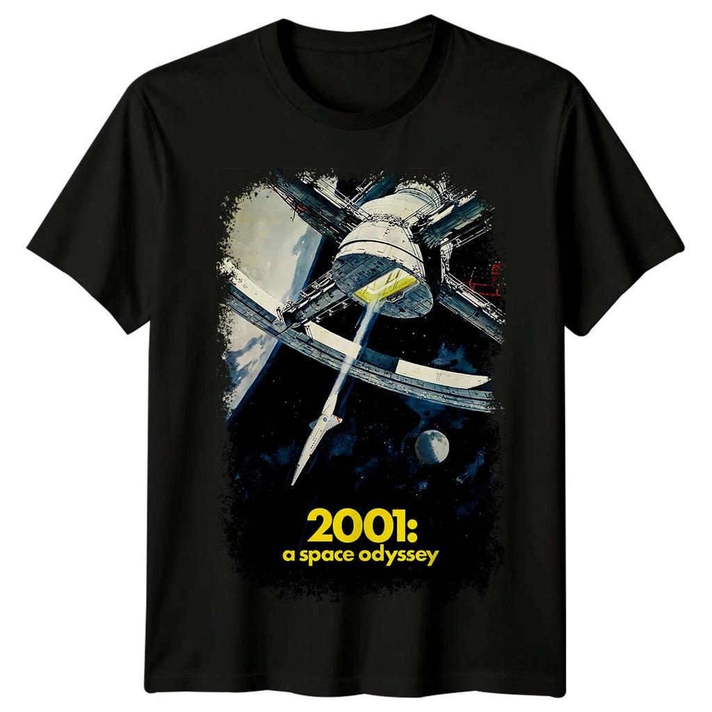 A Space Odyssey TShirt Unisex Summer Classic Stanley Kubrick SciFi Epic Retro Space Graphic Short Sleeve Streetwear Fan Tee