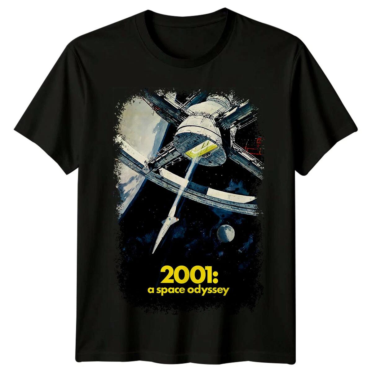 

A Space Odyssey TShirt Unisex Summer Classic Stanley Kubrick SciFi Epic Retro Space Graphic Short Sleeve Streetwear Fan Tee L