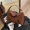 Solid Color High Capacity Shoulder Bags for Women Zipper Pluto Hot Sale Simple Fashion Tote Bags for Women