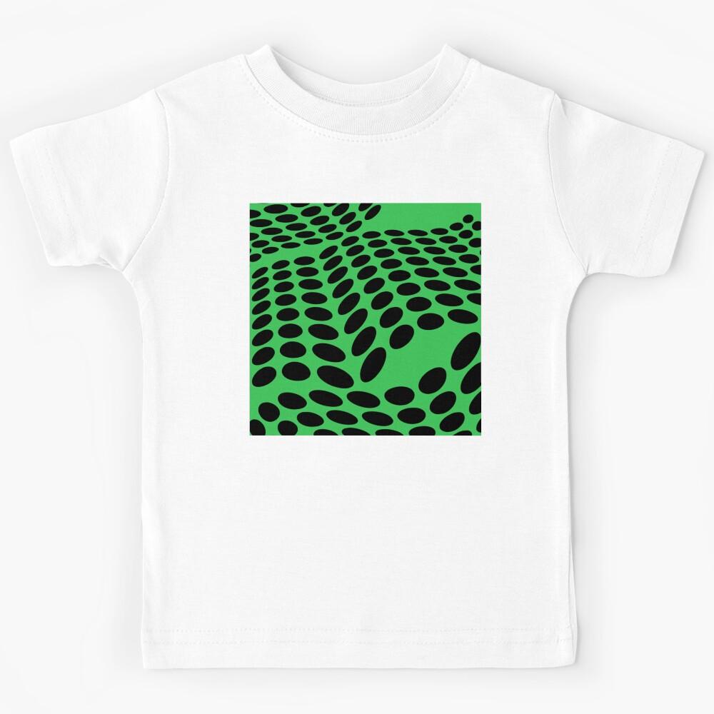 Modern Dot Design Bright Green Kids T-Shirt 110