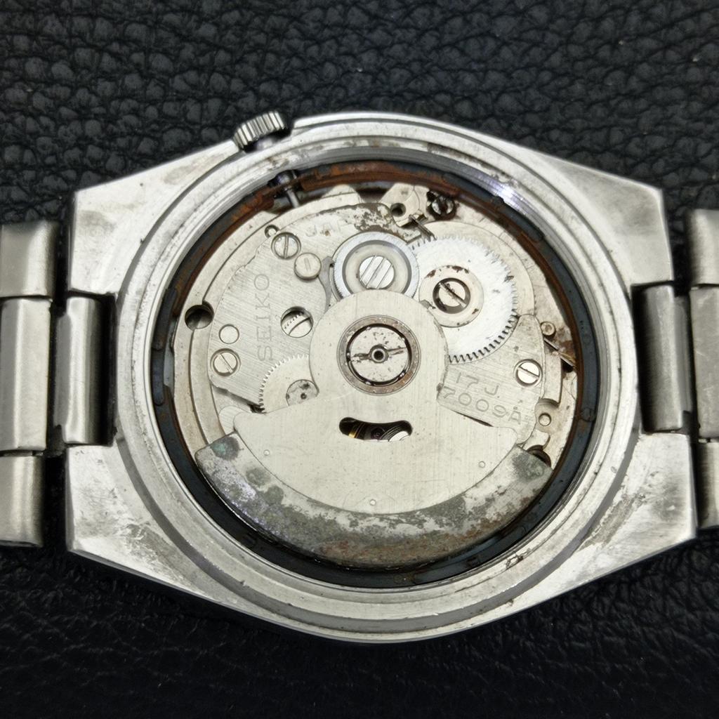 GENUINE VINTAGE SEIKO 5 AUTOMATIC JAPAN 7009A MENS RED DIAL WATCH a701400-5 R206a-a701400