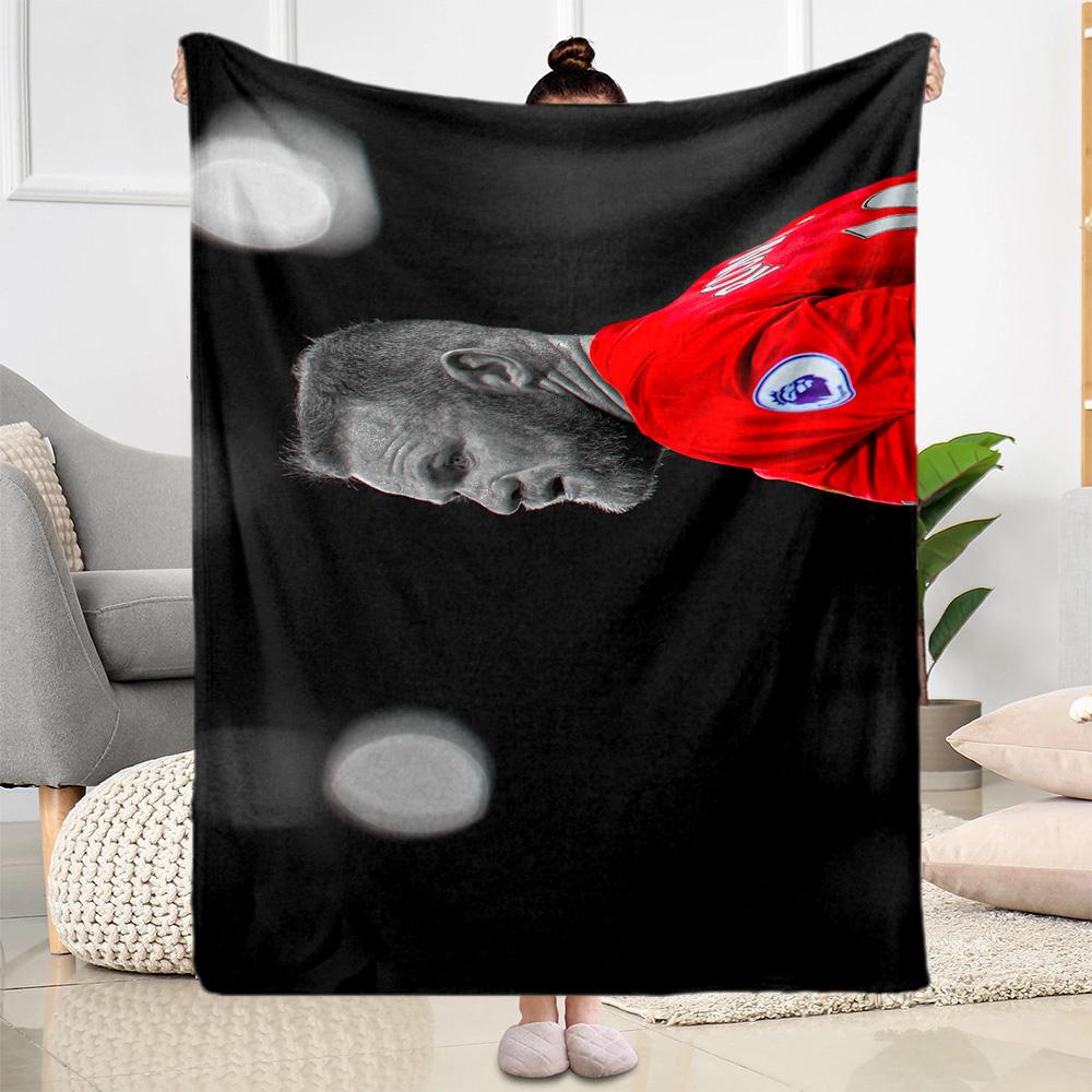 Wayne Rooney Manchester Blanket Ultra-Soft Great for Bed Office Bedding for All Seasons Stylish Decor Best Holiday Gift for Friends Family