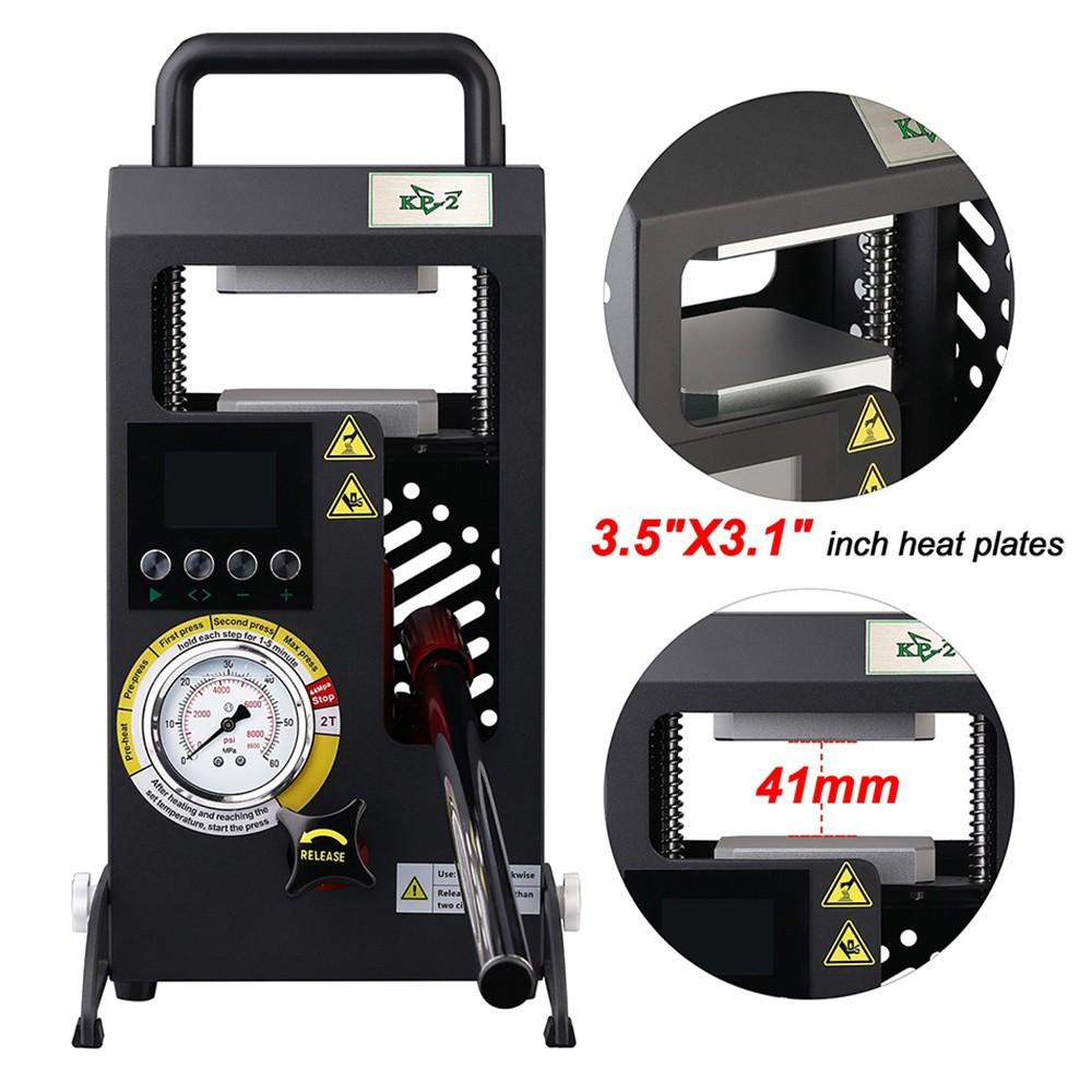 LTQ VAPOR KP-2 Heat Press Machine, 2-ton Dual Heating Plate with Temperature Control - EU Plug