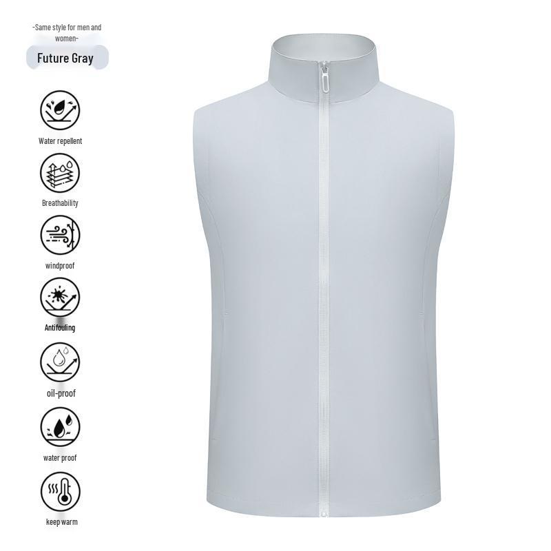 Outdoor High-End Custom Logo Vest - Three-Proof Casual Workwear Mountaineering Jacket