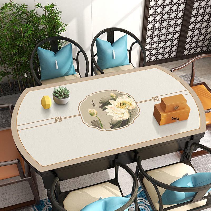 New Chinese Style Leather Desk Mat