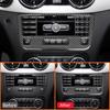 Carbon Fiber Car Center Console Multimedia CD Panel Frame Interior Decoration Sticker For Mercedes Benz GLK300 260 350 2008-2015
