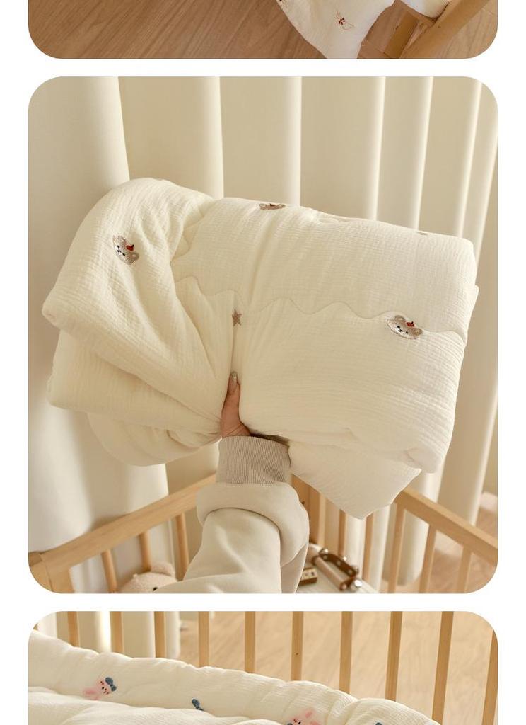 Thickened Pure Cotton Baby Quilt for Autumn/Winter - Newborn & Toddler Nap Blanket
