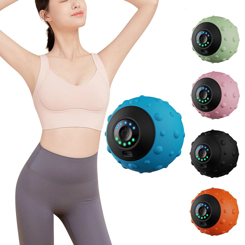 Electric Massage Ball Health Care Sport Fascia Ball Yoga Fitness Fitness Relaxation Yoga Vibrat O2L8