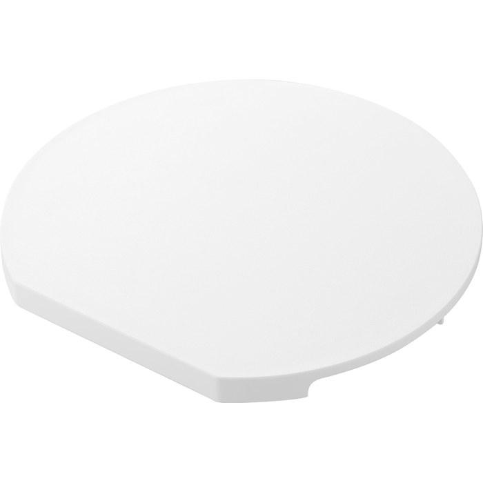 Yamazaki Cutting Board, L, White. Dishwasher Safe, Magnetic, Antibacterial. 12.6 x 10.7 inches. Tower series.