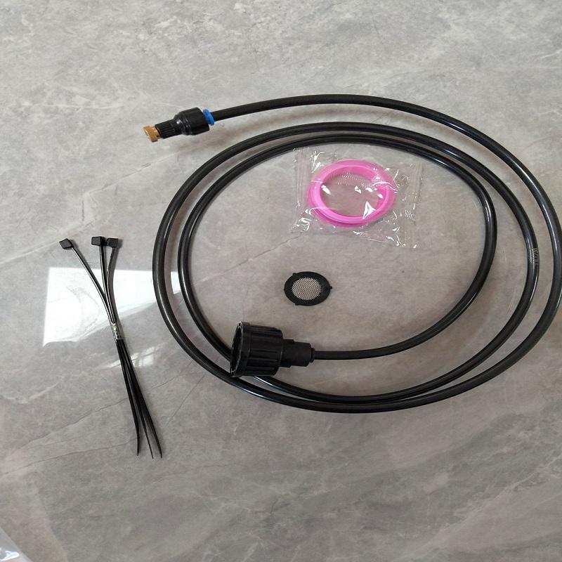 Eu Standing Patio Hose Sprayer Misting Cooling System For Backyard Garden BBQ Pool Chicken Coop Sunbathing Area Bird Bath Water