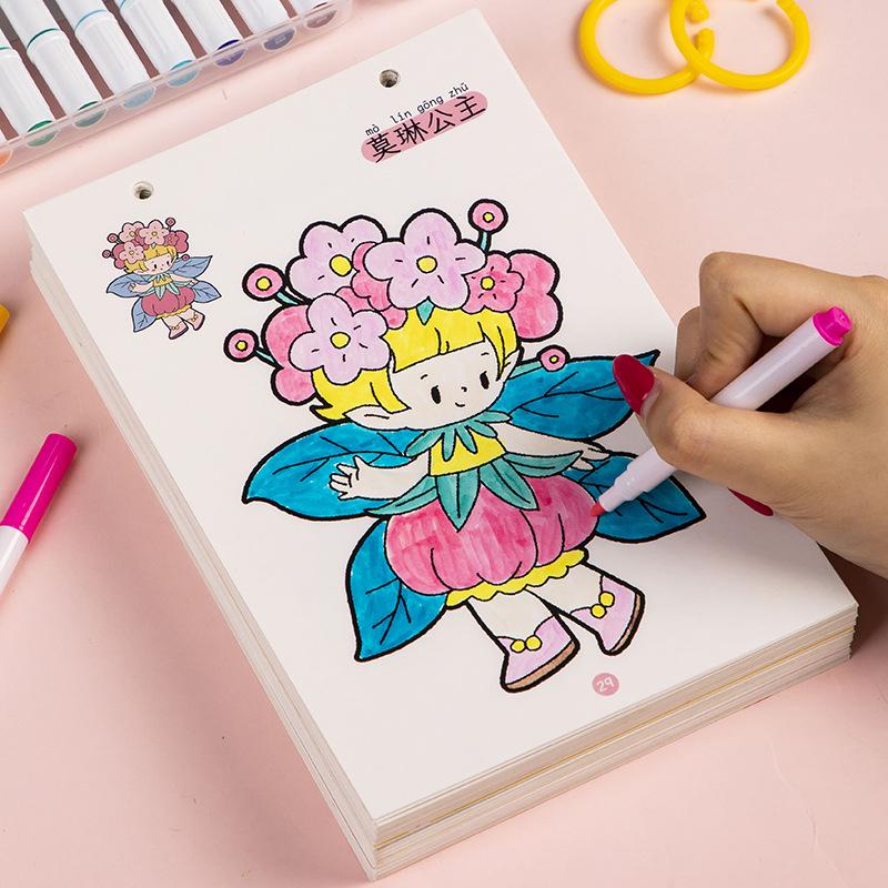 Princess Coloring & Drawing Book for Girls Ages 3-6: Early Education Fun
