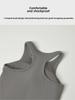 Women's Original Ebb Yoga Vest: I-Shaped Quick-Dry Sportswear with Chest Pad for Running and Fitness