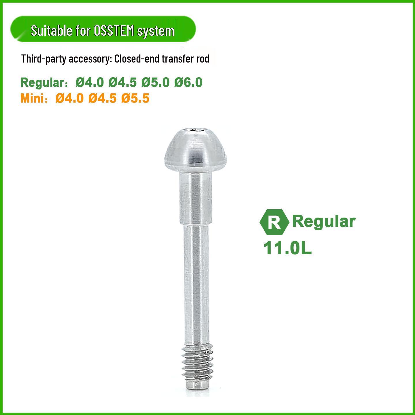 OSSTEM Compatible Titanium Base for Closed Transfer Post Dental Implant Impression