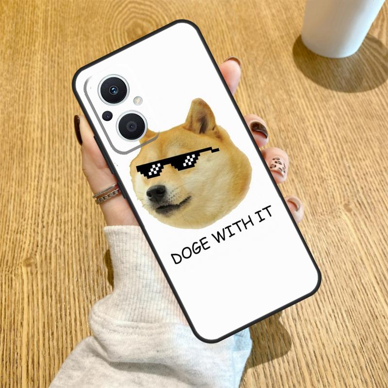 DOGE MEME Shiba Inu Dog Funda For OPPO Reno 10 11 12 13 14 Pro 14F 13F 12F 11F 7 8 Lite OPPO Find X5 X8 X9 Pro Case