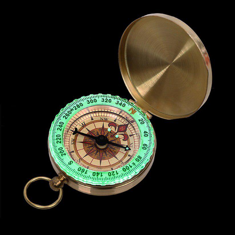 Luminous Compass Buy Outdoor Portable Luminous Compass Camping Hiking Brass Waterproof ...