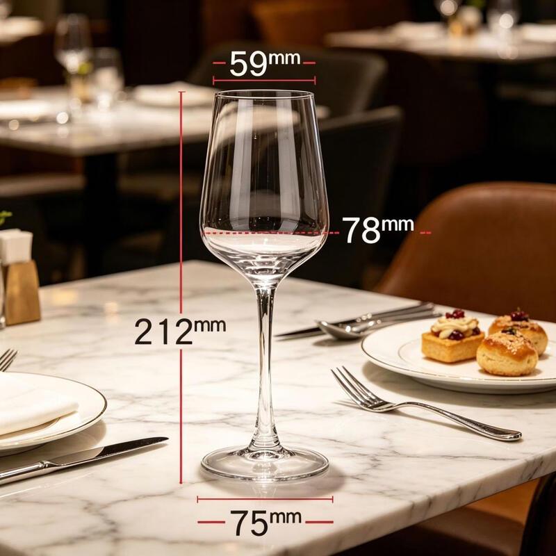 Yipan Premium Glass Wine & Champagne Glasses Set (Pack of 5)