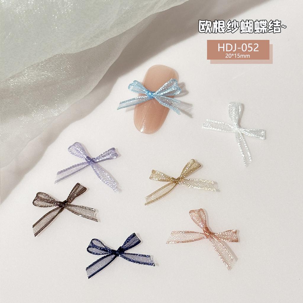 Eugen Yarn Bow Nail Art Jewelry Lace Fabric Fairy Wind Wear Nail Nail Accessories