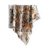 New floral small square scarf imitation silk scarf headscarf women's spring and summer scarf printed neck protection scarf professional scarf