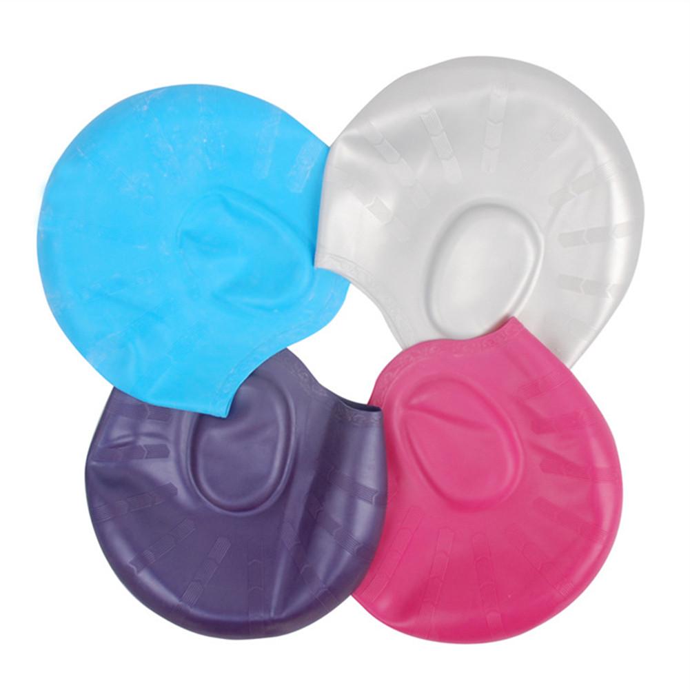 Man Women High Spandex Swimming Silicone Wear Waterproof Swimming Caps