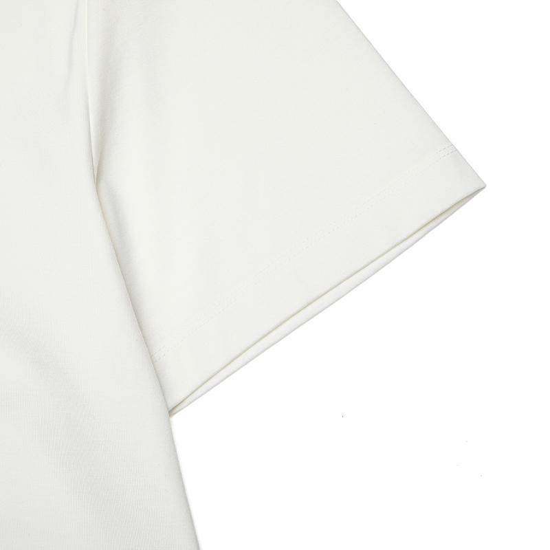 Fila White Cool Touch Casual Solid Short Sleeve T-Shirt Men Tops F11M633102FWT