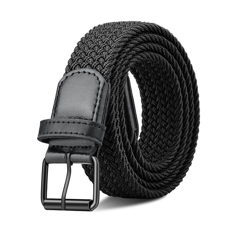 Ceinture élastique tressée en toile unisexe