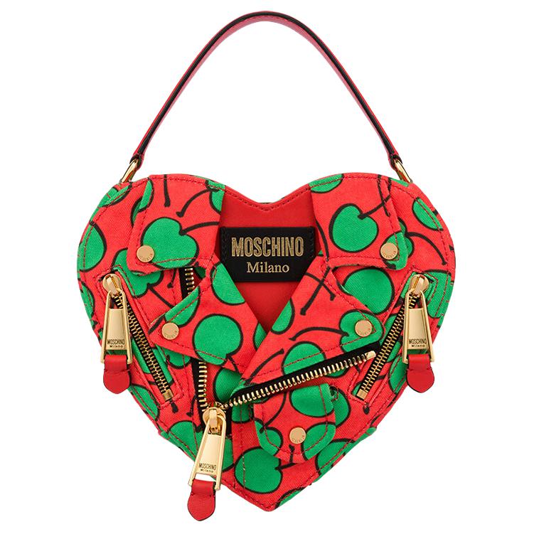

Moschino Загальний візерунок з вишнями Серце Поліестер Мотоциклетна сумка Жіноча сумка через плече Червона AEF2317A756782121127 Basic Set (Bag+Dust Bag)