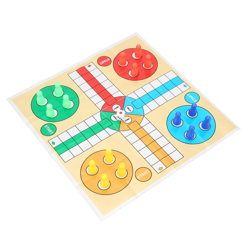 Children Fun Board Game Chess Set Plastic Portable Wear Resistance Chessboard Game Toy for Party
