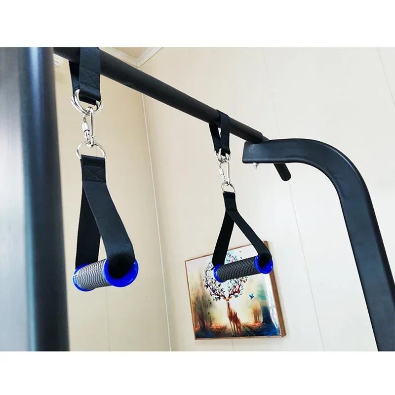 1pc Multifunction Gym Resistance Bands Handles Anti-slip Grip Strong Nylon Webbing Fitness Grip Puller Handle Gantry Accessories