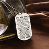 To Necklace Fashion My Son Daughter Dad Mom Dog Tag Birthday Gift Kids For
