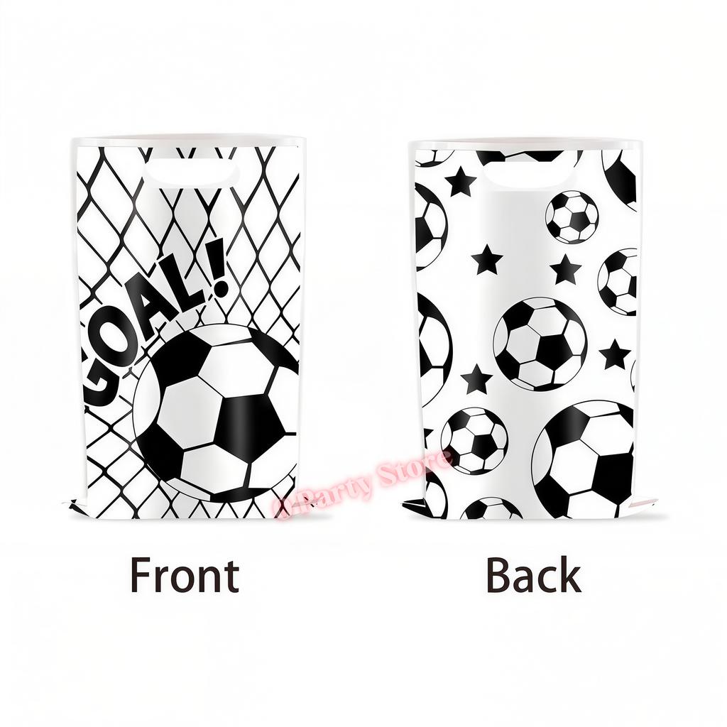 Football Party Gift Bags Soccer Candy Packaging Bag Handbag Kids Boys Soccer Birthday Party Decor Football Match Party Supplies