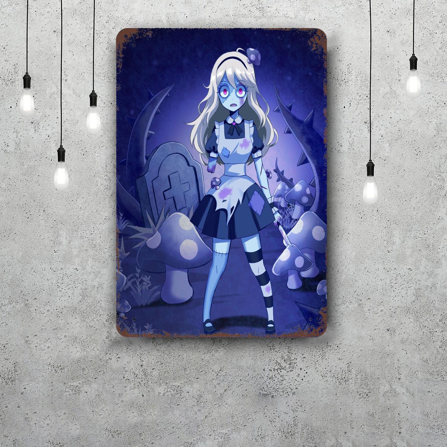 

Zombieland Saga 2 мультфильм Винтажные Металлические Жестяные Знаки Плакаты Декор Ретро Металлическая Табличка Настенное Искусство Декор для Гаража Бара 20x30cm（7.8x11.8inch）