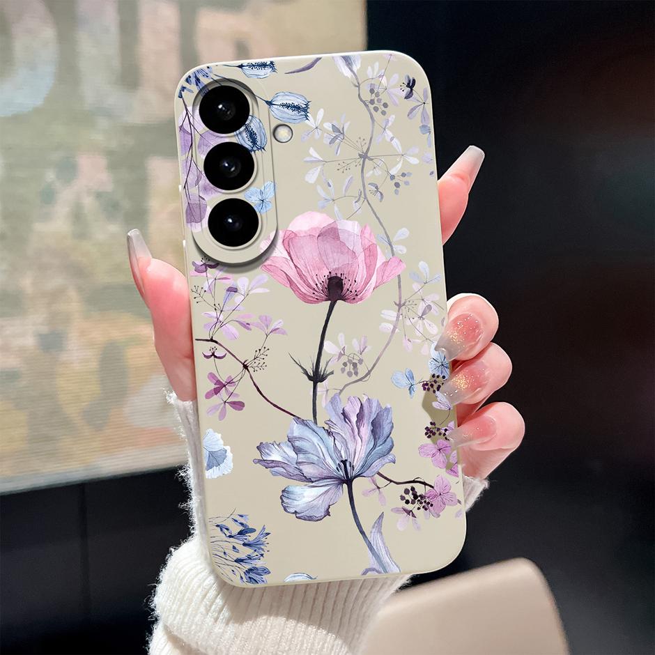 Hülle Für Samsung Galaxy S26 Plus Ultra Cartoon Blumenmuster Silikon Schutzhülle Für SamsungGalaxyS26 Plus S26Ultra Funda