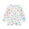 Children's Printed Round Neck Seven Quarter Sleeve Casual T-shirt