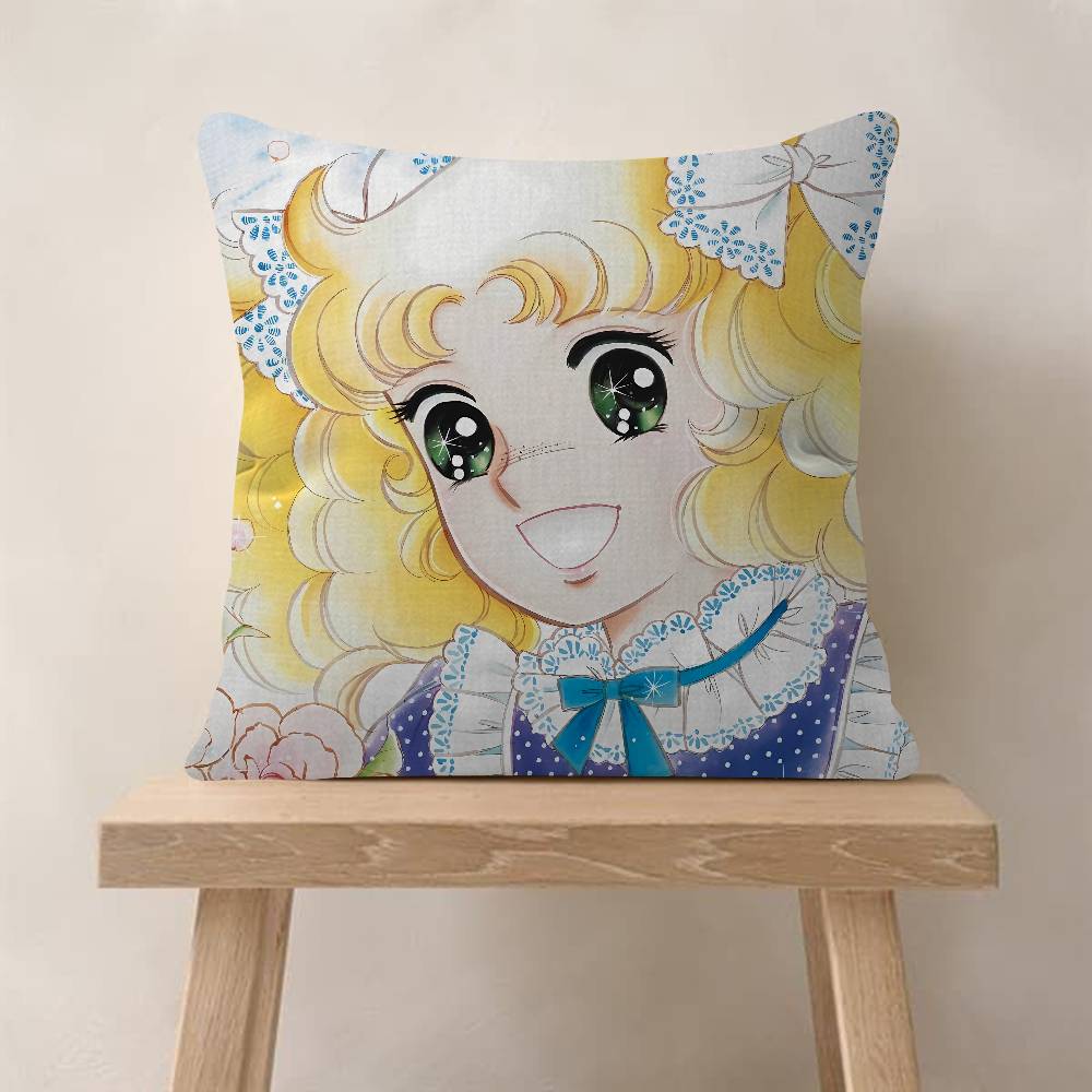 Anime C-Candy Candys Cushion Cover Soft Decorative Square Cushion Covers 45x45cm Pillowcases For Sofa Couch Bedroom