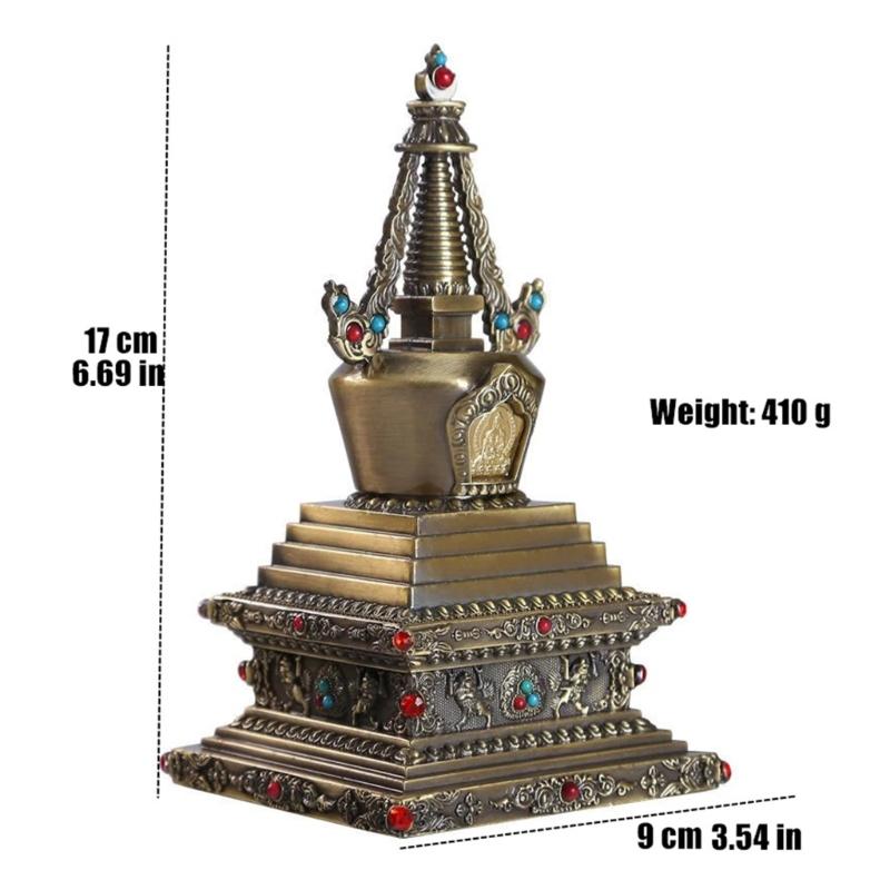 Alloy Tibetan Stupa,Tibetan Buddhist Decorations Religious Altar Ornament Collections