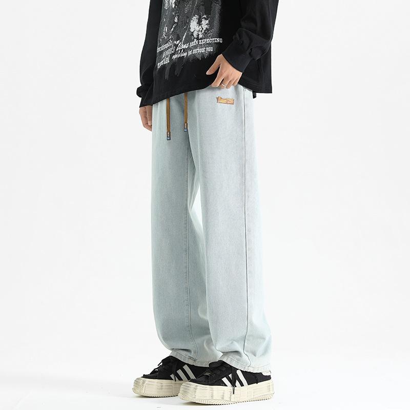 

Джинсы мужские новые весенне-осенние свободные прямые брюки повседневные тонкие модные широкие брюки мужские 3XL