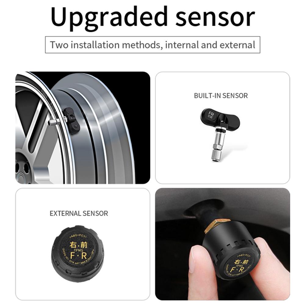 Solar Wireless Headup Display with Tire Pressure Detector GPS Digital Speedometer