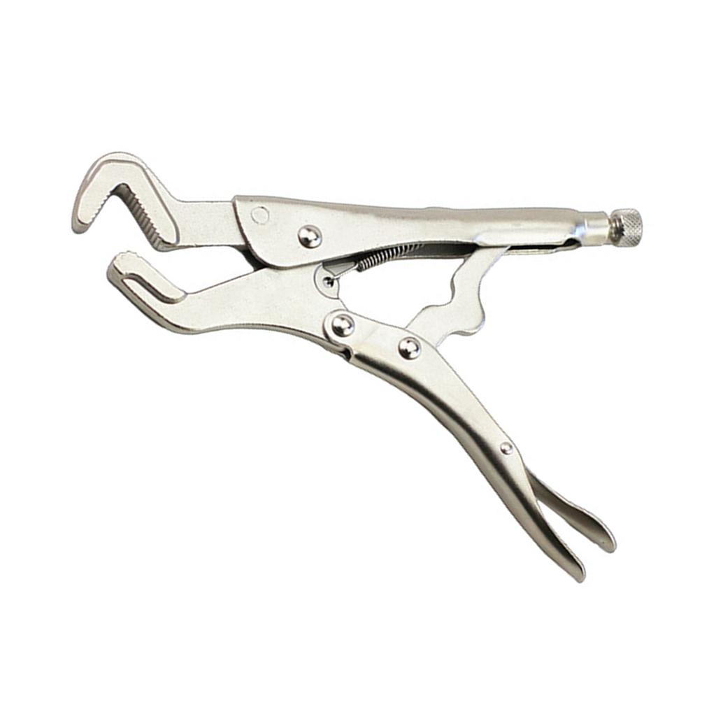 Grip Pliers Solid Pipe Clip Repair Welding Pliers Adjustable Jaw Grips Pliers Curved Jaw Locking Pliers for Industries