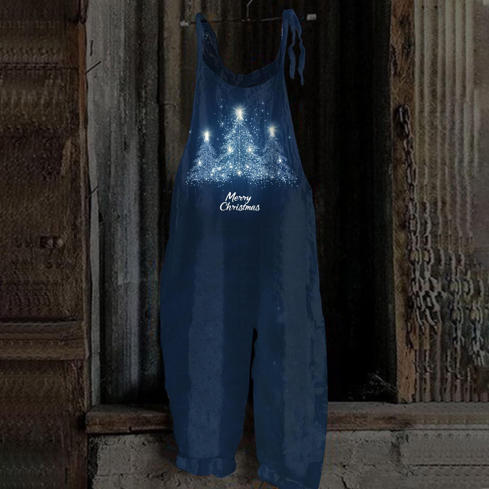 Женский комбинезон с рождественским принтом — фото 4